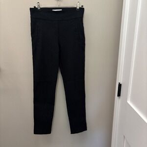 Margaret M Slimming Pants Black Pull-On Stretch Size Small Classic Tapered Leg